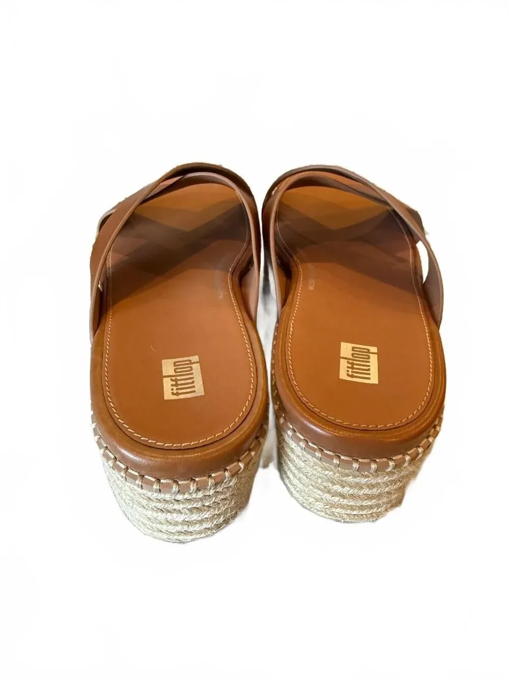 FitFlop Eloise Espadrille Wedge Slide Sandals Size 10